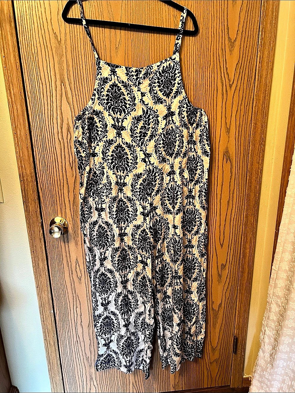 Floral Printed Jumpsuit in Blue & Cream New.